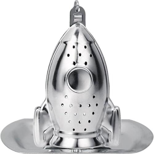 1pc Rocket Shape Tea Infuser Diffuser Loose Leaf Strainer Spice Filter