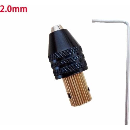 2.0mm Electric motor shaft Mini Chuck Fixture Clamp 0.3mm-3.5mm Small To Drill Bit Micro Chuck fixing device
