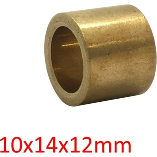 2pcs/lot 10x14x12mm truck auto copper alloy 10 shaft gear bearing bushing starter motor bronze bush