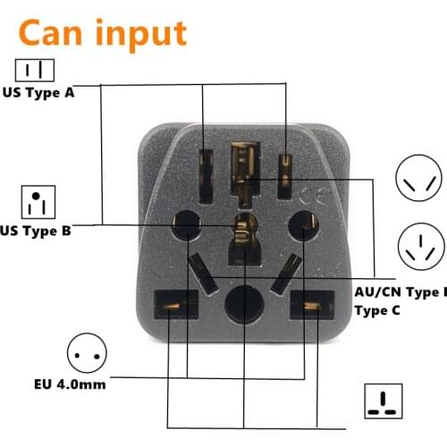 2020 Universal Italy Switzerland India UK US AU to EU German Russia AC Power Socket Schuko Plug Travel Charger Adapter Converter