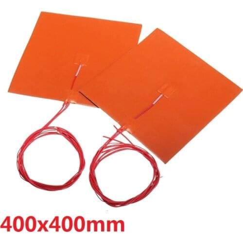 400x400mm 750w @220v ,w/NTC 100K Thermistor 3M Adhesive back silicone Heater 3Dprinter Heater Heatbed