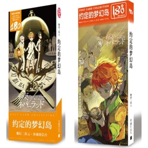 Anime The promised neverland Postcard toy Magic Paper Postcard Collection Card toys gifts