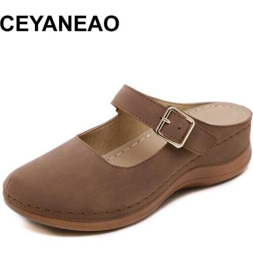 CEYANEAOSummer new mother slippers Fashion slippers for women soft and comfortable casual shoes large size women earring with