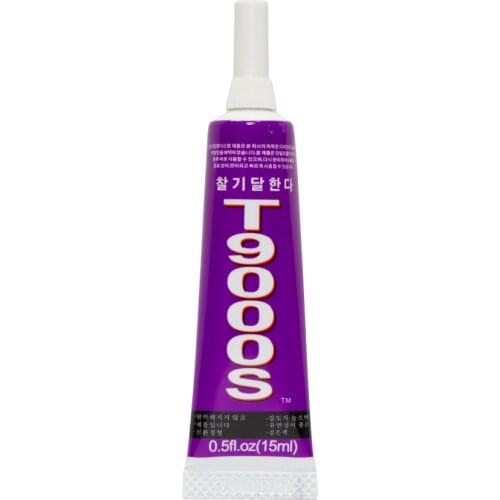 Zhanlida T9000S Black Contact Adhesive MultiPurpose Super Strong Emiconductor Jewelry Phone Case Repair Glue - 15ML