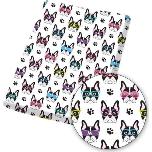 Polyester Cotton Fabric Sheet For Sewing Cloth Fabrics Dogs Cartoon Printed DIY Dress Needlework Craft Bag Materials 45*145cm/pc