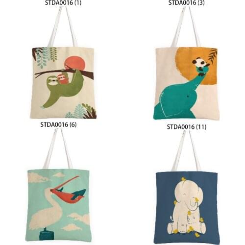 Creative cartoon animal panda Female bag free shipping items Shopping bag lunch bag Womens beach bag Bag for documents Tool bag