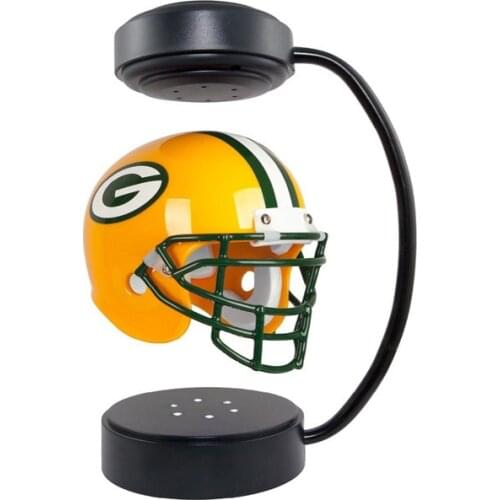 Levitating Football Helmet, Magnetic Suspension Decoration Collectible,Creative Light Hover Helmets,Sports Fan Football Helmets