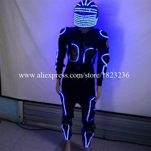 Hot Sale LED Costume Clothes Festive Party Supplies Luminous Glowing Robot Suits Luminous Glowing Robot Suits Dancewear