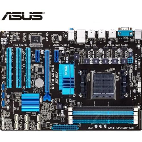 ASUS M5A97 Plus Motherboard DDR3 For AMD 970 M5A97 Plus Desktop Mainboard Systemboard USB 2.0 SATA III PCI-E X16 Used