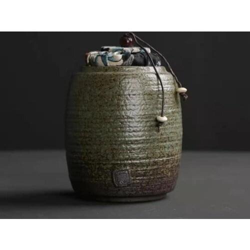 Japanese Style Mini 8x8.5cm Sealed Pu'er Dried Fruit Storage Jar Portable Travel Tea Storage Tank Container