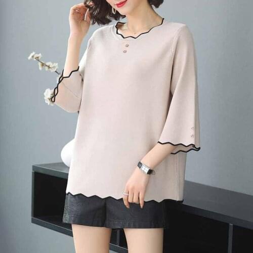 2021 New Summer T Shirt Women Elasticity Oversized T-Shirt Woman Clothes Female Tops Long sleeve Womens tube top knit Canale