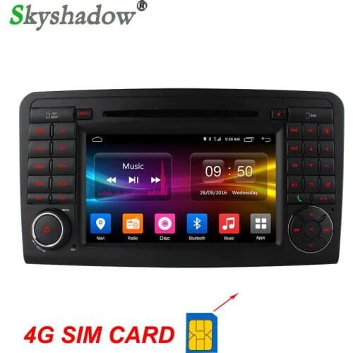 C500 4G SIM LTE Android 6.0 2GB RAM Car DVD Player GPS map Bluetooth RDS Radio WIFI For Benz W164 ML350 X164 GL350 2005-2012