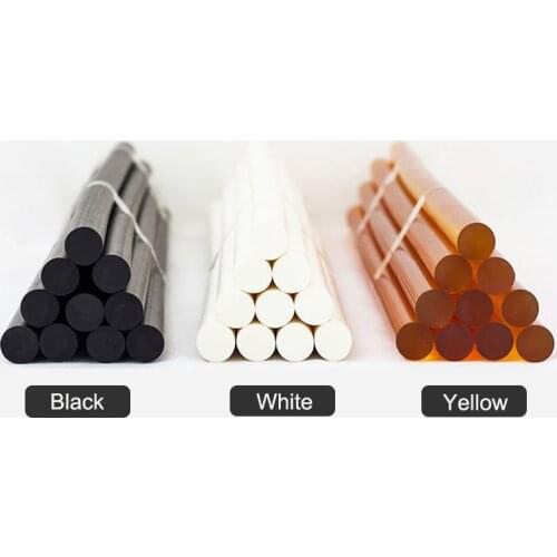 Polyamide Hot Melt Glue Stick 150 degree 11mm High Temperature Resistant Black White Yellow Glue Rod for Glue Gun Adhesive Glue