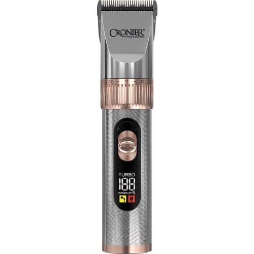 Professional powerful adjustable blade hair clipper for men LED hair trimmer electric EU rechargable hair cutting machine