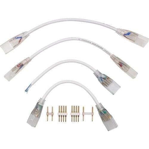 2pin 4pin Straight Corner Connector for 110V 220V RGB or Single Color Led Strip Light 6mm 8mm 10mm 15mm Middle Double Connector