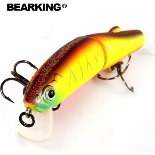 Retail 2016 good fishing lures minnow,professional baits 11.3cm 13.7g,bearking equiped quality professional black or white hook