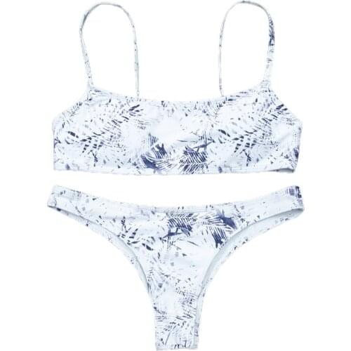 55KD Women Sexy Push Up Bra Low Waist Thongs Solid Color Bikini Set Triangle Swimsuit