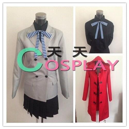 DEVIL SURVIVOR 2 Nitta Io Animation Custom Made School Uniform Cosplay Costume