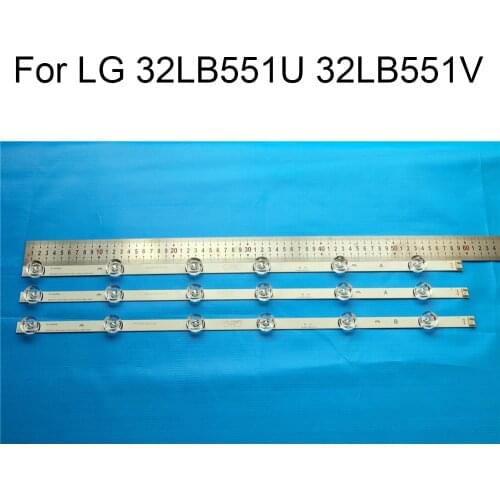 Brand New LED Backlight Strip For LG 32LB551U 32LB551V 32inchs TV Repair LED Backlight Strips Bars A B Strip With Thermal Tape