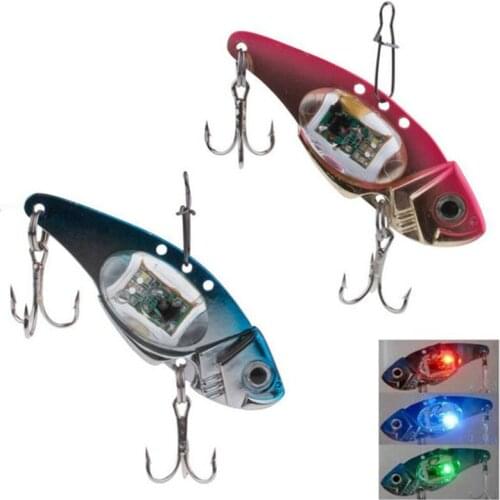Led Flashing Fish Lure Bait Vibration Light Deepwater Salt Fresh Water Outdoor Outdoor