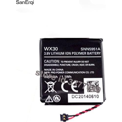 1PCS For Motorola 360 1st Gen Battery for MOTO 360 WX30 SNN5951A Replacement Smart Watch