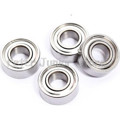 4Pcs ABEC-5 Stainless Steel SMR74ZZ SMR74 ZZ 4 x 7 x 2.5 mm shield Miniature deep groove ball bearings