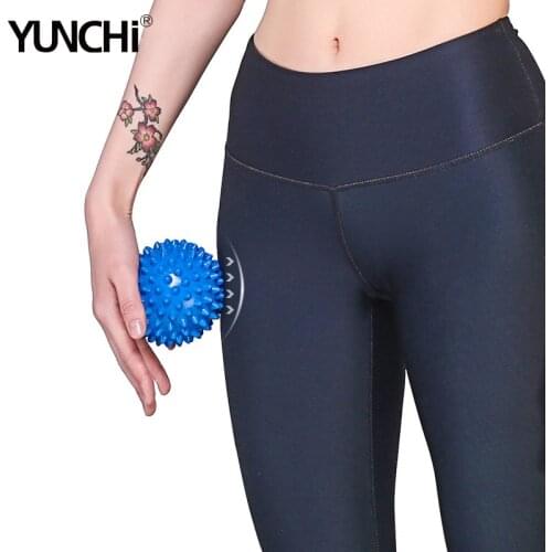 9CM Colorful Fitness PVC Hand Massage Ball Soles Hedgehog Sensory Training Grip the Ball Portable Physiotherapy Ball