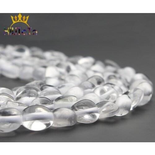 5-7mm Natural Irregular White Quartz Loose Stone Beads For Jewelry Making DIY Necklace Bracelet Ear Studs Accessories 15 Inches
