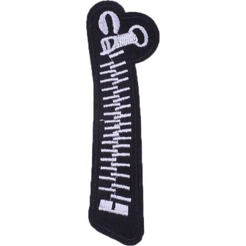 Zipper Jeans Stripes For Clothing Patches Spain Sport Style Iron On Patches On Clothes DIY Zipper Applique Letter Stickers Patch