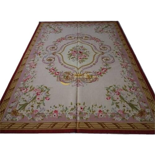 Hot Sale Rushed 100% Wool Rugs And Carpets Tapete Styling Wool Carpet french 183cmx274cm 6'x 9' ad-4gc147aubyg30
