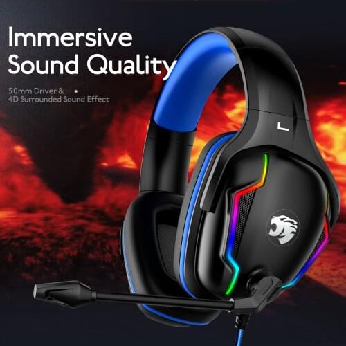 A80 Gaming Headset Gaming Earphone RGB Wired Earphone with Microphone Headphone for Desktop/Notebook/Mobile