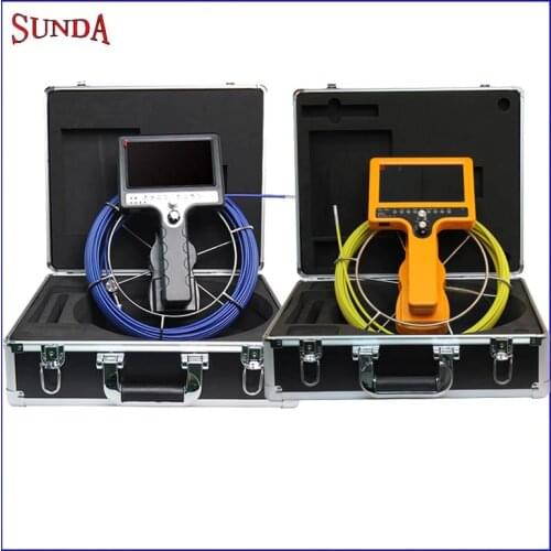 Mini camera 6mm head Endoscope inspection camera hand held with 20meter cable DVR sewer drain pipe inspection camera 7inch LCD