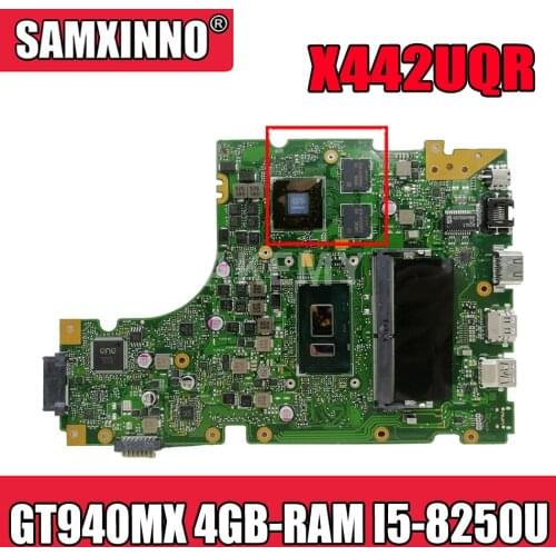 Laptop motherboard for ASUS VivoBook 14 X442UQR R419U X442UN X442UR X442UNR X442UQ original mainboard GT940MX 4GB-RAM I5-8250U
