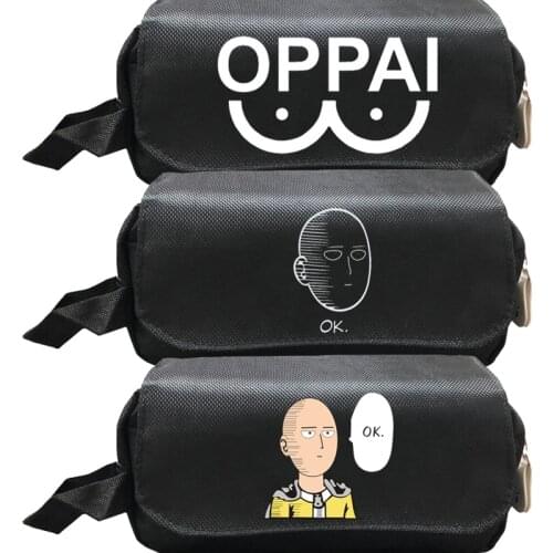 Cute ONE PUNCH-MAN Stationery Pen Bag Students Kids Stationery Storage New Kids Gifts Cute School Supplies for Kids