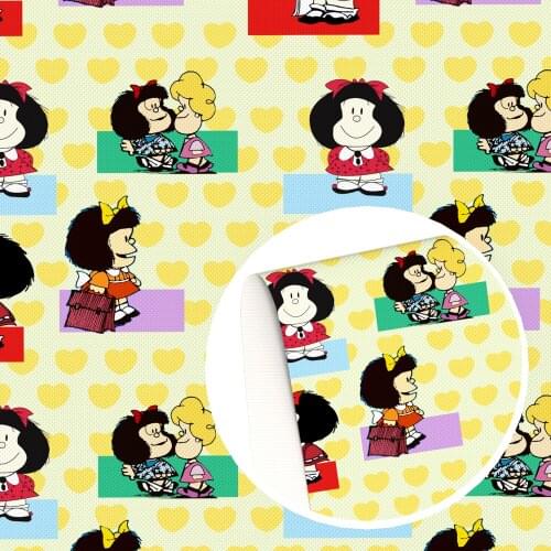 David accessories 20*33cm Baby Animal Printed Faux Synthetic Leather For Bow-knot bags Wallet Phone Cover Scrapbook DIY,1Yc14346