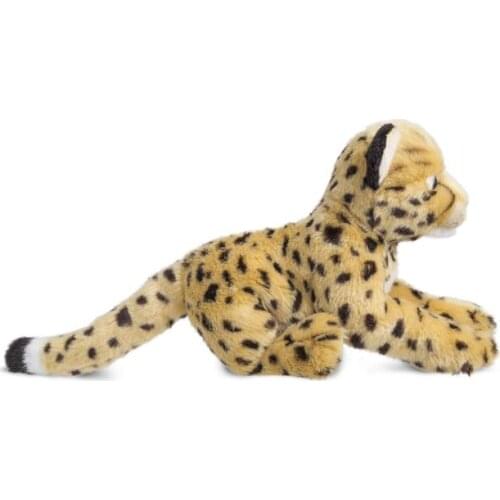 Cute Cheetah Leopard Simulation Animal Lifelike Stuff Plush Toy Doll Children Christmas Gift 35cm