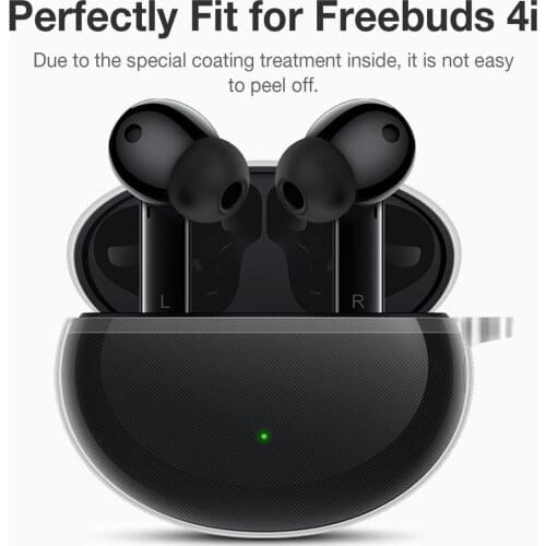 Soft Silicone Earbuds Earplugs Cover Eartip Cap Earpiece Ear Hook Buds & Case For Hua-wei FreeBuds 4i Headphone Accessories Hot