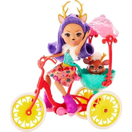 Enchantimals Baby And Biking Toy Set Deer Danessa and Cute Spirit FHJ11-GJX30