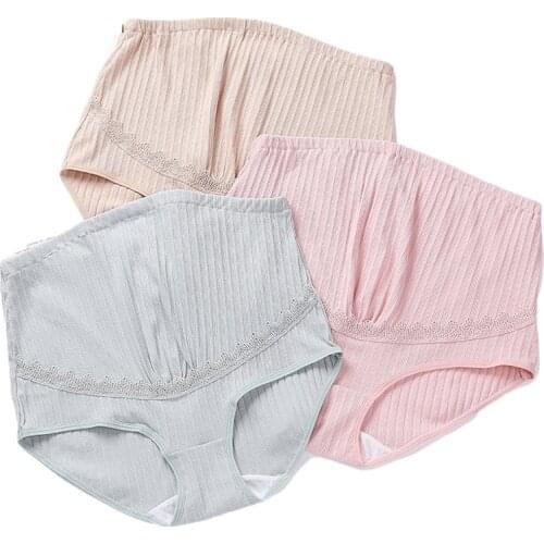 Pregnant women maternity underwear panties cotton intimate clothes High waist pregnancy underwear intimates pregnant panties T02