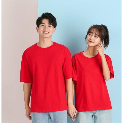 Solid Color T Shirt Wholesale Black White Men Women Cotton T-shirts T-shirt Fashion Tops Tees