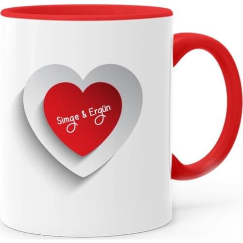 Personalized Valentine 'S Day Themed Red Mug Cup-41