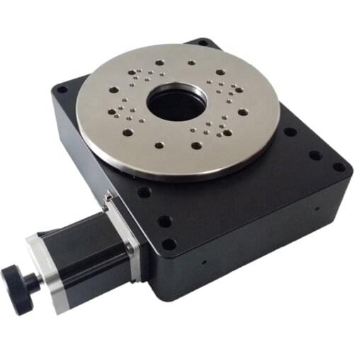 Stepper motor driven high precision worm gear 360 degree rotary CNC indexing precise electric dividing table for cnc