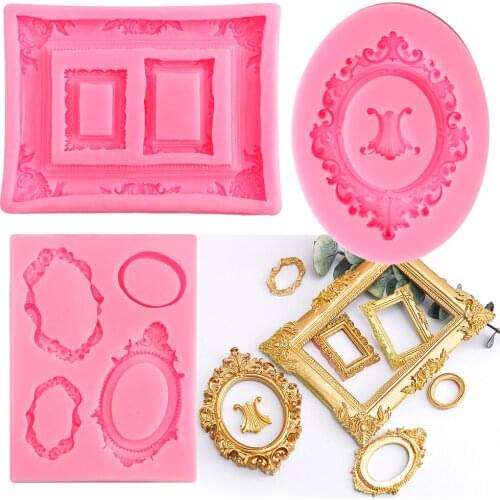 1pcs 3D Craft embossed Silicone Mold Craft Chocolate Candy Resin Clay Mold Cake Decorating Tools Kitchen Pastry Baking Tools