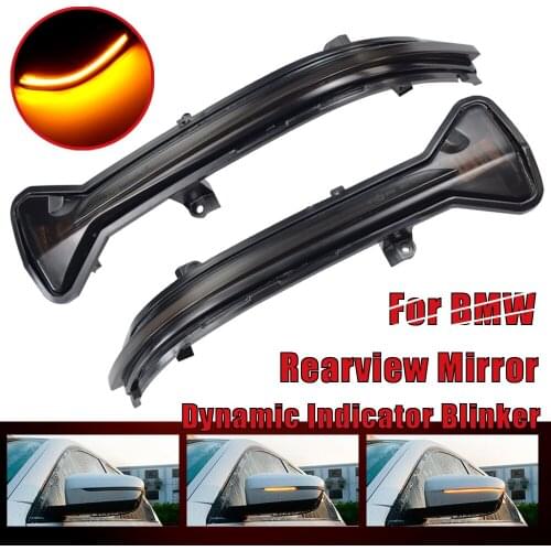 Side Wing LED Dynamic Turn Signal Blinker Startup Breath Light For BMW 5 6 7 8 3 Series G38 G30 G31 G11 G12 G14 G15 G16 G20 M5