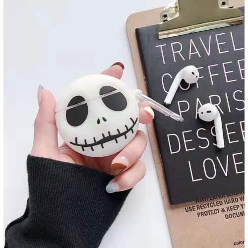 3D Luminous Terror Skull Pirates Silicone Earphones Cases For Apple Airpods Pro Gen 1 2 Protection Headset Cover Headphone Funda