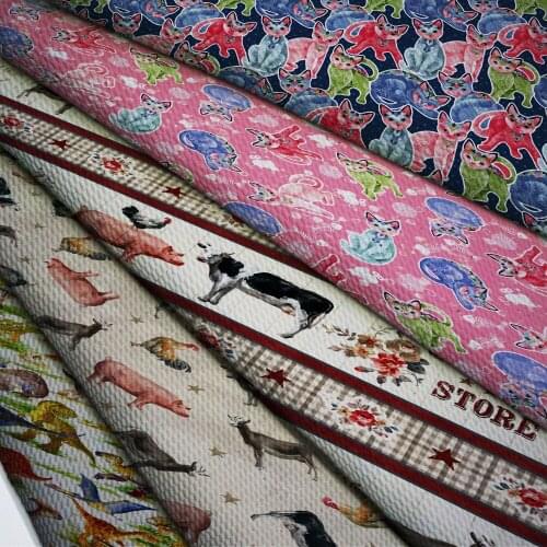 Bullet Texture Liverpool Fabric 50cm*140cm Printed For Dress Stretch Fabric Knit Fabric For Hair Band Craft Supplies L23410