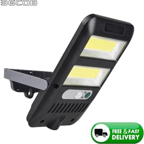 Outdoor Solar LED Street Light Waterproof Wall Lamp PIR Sensor Human Induction COB Industrial Garden Square Highway Road Lamp