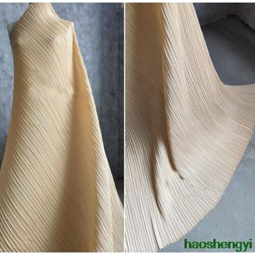 High-end rigid straight volume soft texture fashion background fabric