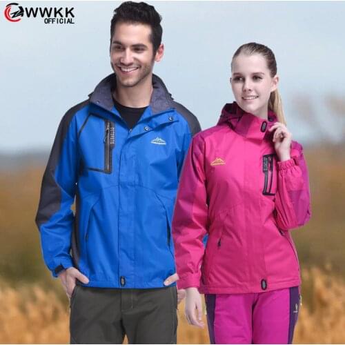 WWKK 2021 Men Women Quick Dry Hiking Jackets Waterproof Sun-Protective Outdoor Sports Coats Skin Male Female Windbreaker