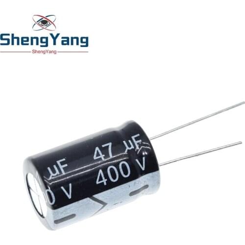 TZT 10pcs 400V 47UF electrolytic capacitor 47UF 400V 105C 16x25mm